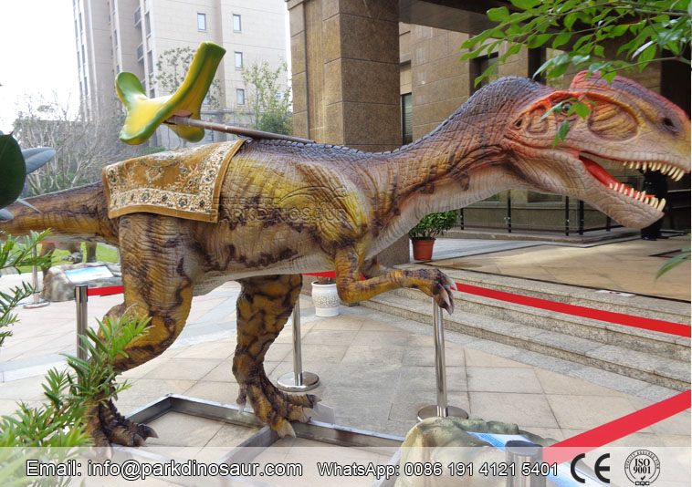 dinosaurio realista animatronic montable